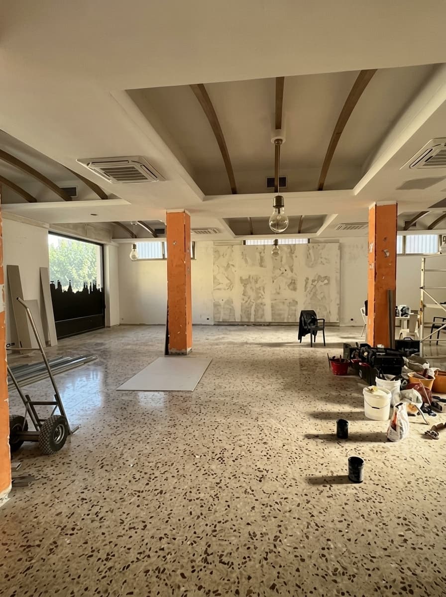 Cantiere in corso prima del completamento